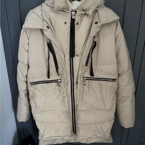 OROLAY Women's Light Tan Puffer Coat